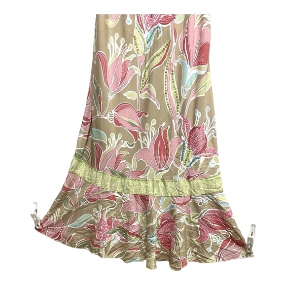 Ku De Ta Floral Sundress with Beaded Sequins size L - Picture 7 of 13